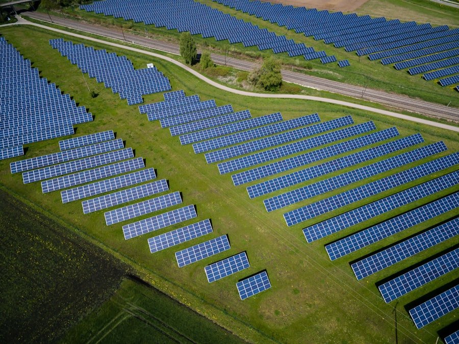 Solar panel field